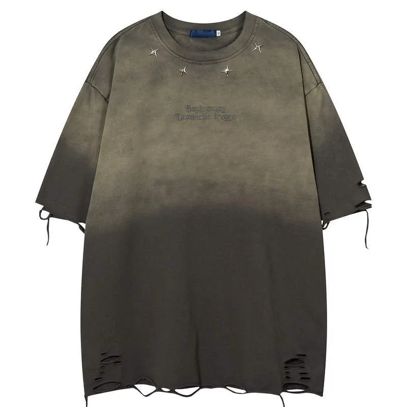 Washed Vintage Oversized T-Shirt – Casual Loose Fit Short Sleeve Tee - custom OEM apparel by TRANSION