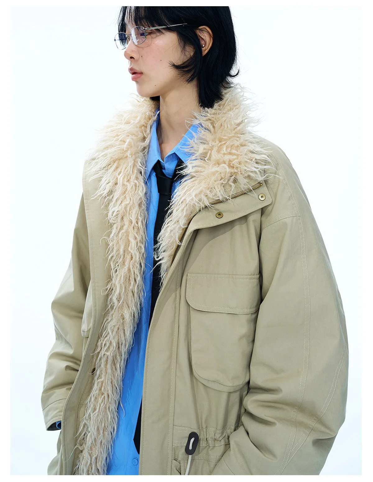 Women's 90% White Duck Down Parka Jacket, Windproof Warm Long Sleeve Puffer Coat, Functional Winter Outerwear - Image 2