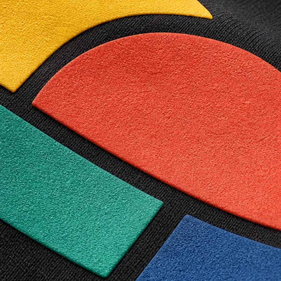 Opaque rubber-paste printing on dark cotton jersey