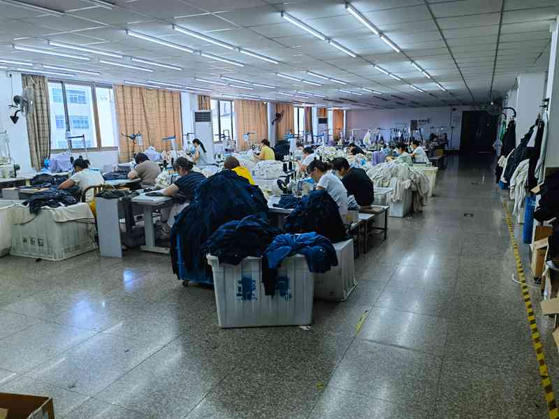 Sewing production floor observed during an apparel supplier evaluation